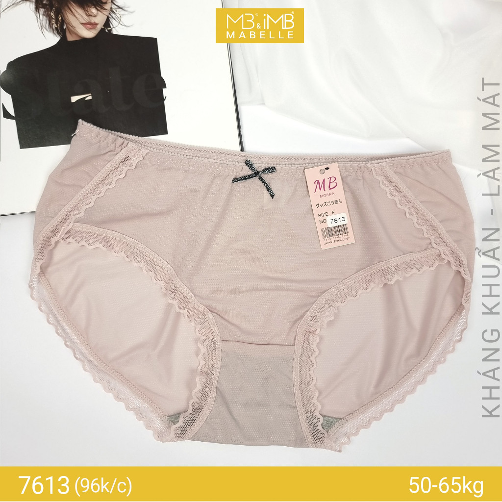 Quần lót nữ tàng hình kháng khuẩn MB Mabelle mã 7613 vì sức khỏe