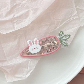 Kẹp tóc sequin HEARTHLY họa tiết hoạt hình, sáng bóng ngọt ngào, thời trang cho nữ
