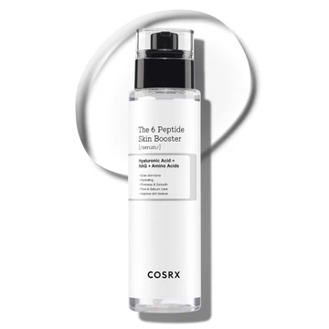 COSRX Peptide Booster Serum Peptide 6 Skin Booster Toner 150mL Peptide Serum Lotion Niacinamide Hyaluronic Acid Adenosine Allantoin Serum Emulsion NMF Derma Research Moisturizing Hydration All Purpose