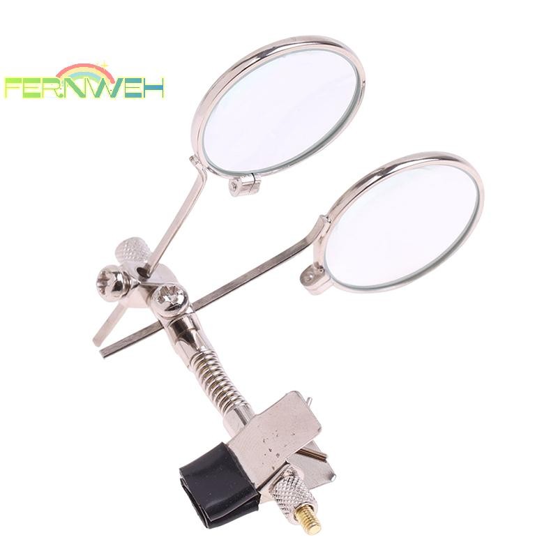 [Fernweh] Kính lúp ống kính đôi 5X Kính lúp bằng thép không gỉ di động Đường kính kẹp 25mm Kính lúp một mắt [MỚI]