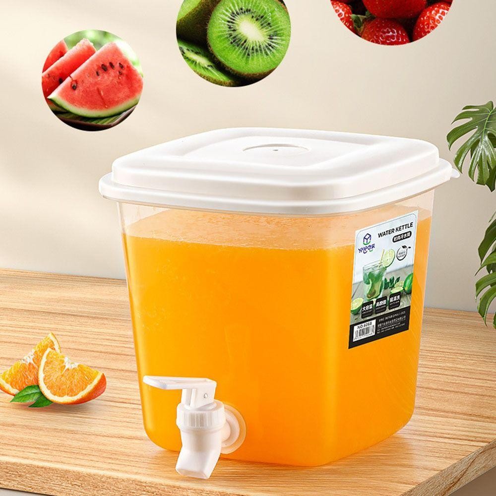 AWNGD Tủ lạnh ấm siêu tốc nước lạnh, vòi chanh, bình đựng nước ép gia đình có nắp, hộp đựng đồ uống