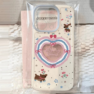 Ins Hàn Quốc Vỏ hình trái tim hoạt hình dễ thương Tương thích cho iPhone 11 15 14 13 12 Pro Xs Max XR X 7 8 6 6s Plus SE Nhật Bản Vỏ điện thoại TPU mềm Vỏ bảo vệ chống sốc