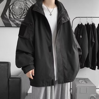 Áo khoác nam GKSSS Nhật Bản phong cách Harajuku dáng rộng giản dị thể thao ngoài trời chất lượng cao Áo khoác chống gió và chống thấm nước