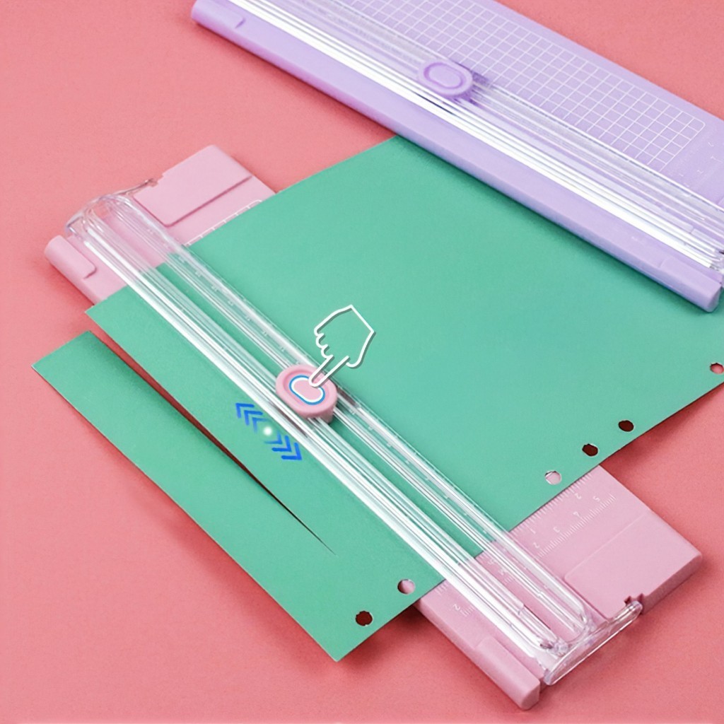 Bàn Cắt Giấy Mini Khổ A4 Cắt Được Giấy A4 dọc, sẵn 1 lưỡi thay thế - FETA