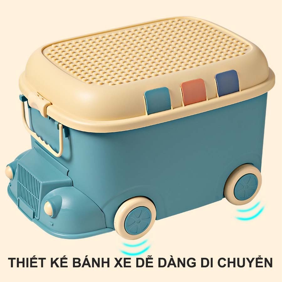 Thùng Đựng Đồ Chơi Enoda Home Size Lớn Có Bánh Xe Đựng Đồ Tiện Lợi Q013