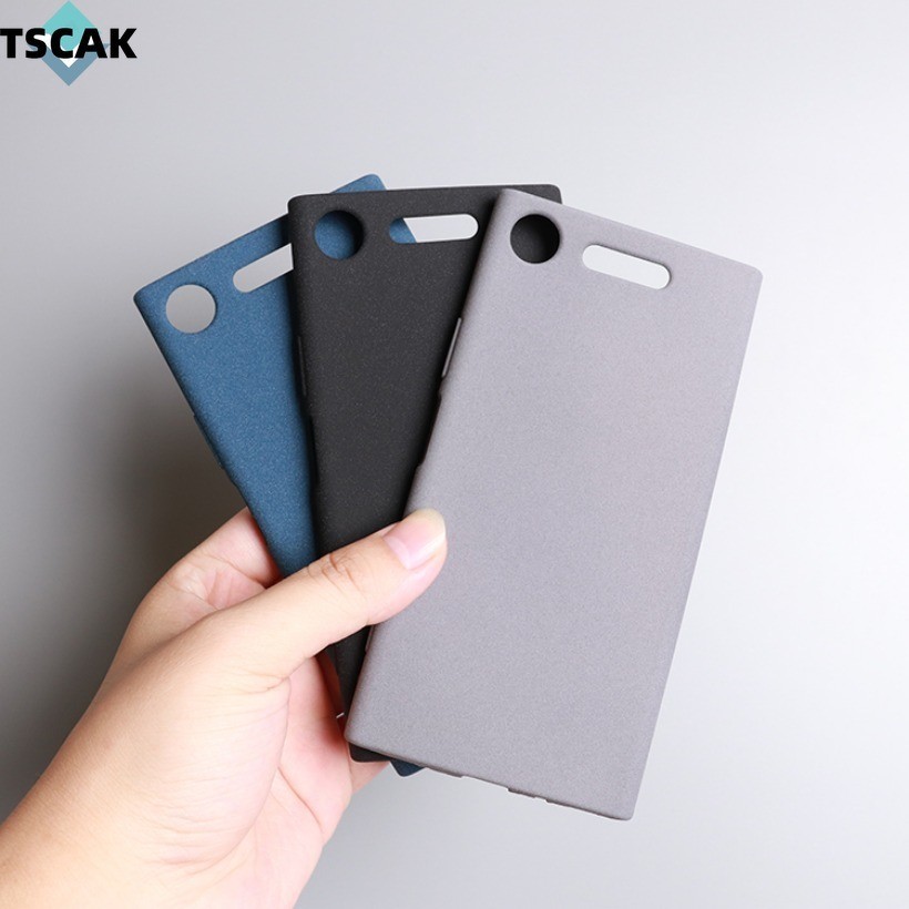 Dành Cho Sony Xperia XA Z5 Z3 Plus Z2 Z1 XZ3 XZ2 XZ1 Vỏ Chống Vân Tay Cát Mềm Mờ Mỏng TPU Vỏ Điện Thoại