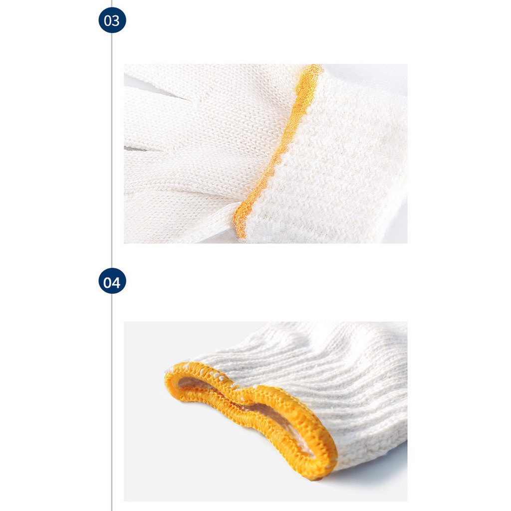 12 đôi găng tay bảo hộ lao động, găng tay làm vườn,chất liệu vải sợi polyester FETA