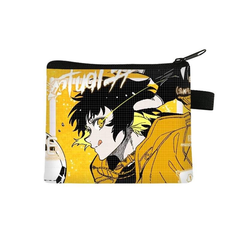 Siy7 BLUE LOCK Hoạt Hình Anime Sinh Viên Ví Đựng Tiền Xu In Hình Trẻ Em Thời Trang Túi Đựng Thẻ Di Động Nam Túi Bảo Quản