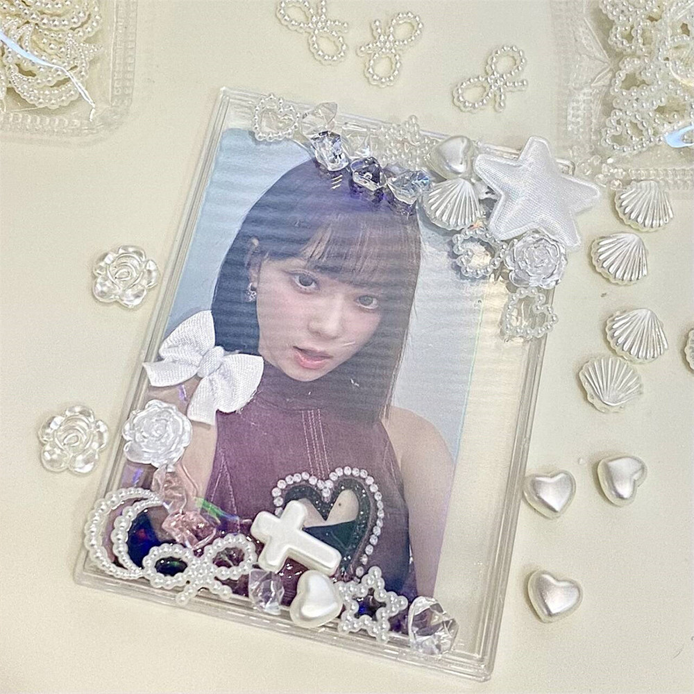 Phụ kiện thủ công Trang trí nơ Tình yêu DIY Idol Photo Guka Trang trí thẻ