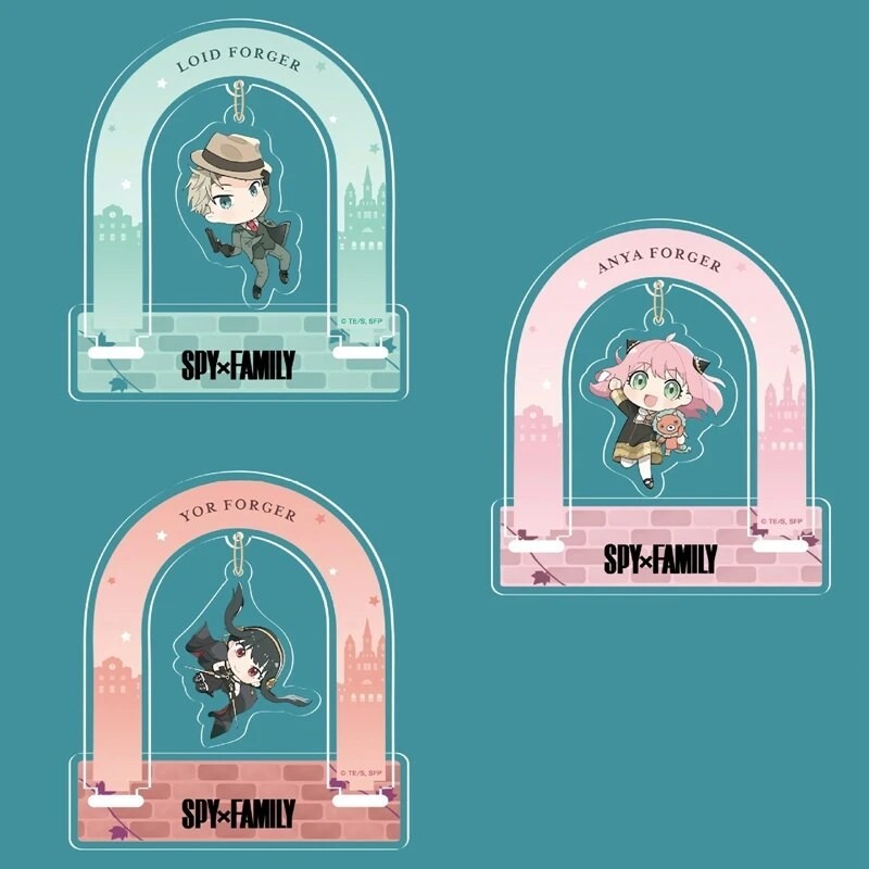 Porte-clés Acrylique Spy X Family - Figurines Anya, Yor, Loid, Décoratif Pour Sac Ou Clés, 6 Cm - 9