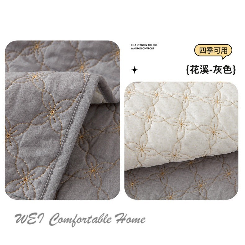 Đệm sofa kết hợp hình chữ L cho người 123, bọc chống trượt mẫu mới, đệm thông dụng bốn mùa, đệm tươi mới đơn giản, khăn phủ vải