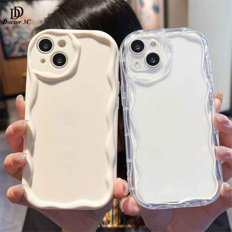 Ốp điện thoại mềm chống sốc màu gợn sóng đơn giản cho Redmi Note 14 13 12 12s 11 11s 11T 10 10s 9 9s 8 Pro+ Plus 4G 5G 2024 2025