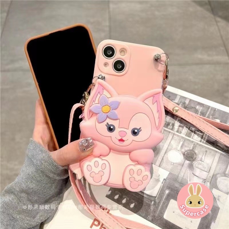 Linabell Vỏ Cho iPhone 15 14 13 12 Pro Max 15 14 Plus 13 12 mini Cat Paw Ví Điện Thoại Có Dây Buộc Dài Cô Gái Dễ Thương CardHolder Bìa Mềm