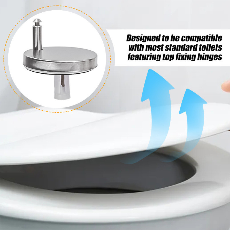 Bộ giữ kết nối nắp bồn cầu - Bản lề cố định nắp bồn cầu chống nước - Phụ tùng thay thế phụ kiện lắp nhanh - Tăng cường an ninh phòng tắm - Phụ kiện bồn cầu chất lượng cao