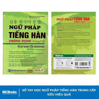 Sách - Ngữ Pháp Tiếng Hàn Thông Dụng Trình Độ Trung Cấp - Korean Grammar in use Intermediate - Học Kèm App Online