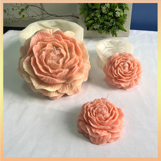 Lớn Hoa Mẫu Đơn Thơm Nến Khuôn Silicon 3D Hoa Mẫu Đơn Mousse Bánh Sô Cô La Khuôn DIY
