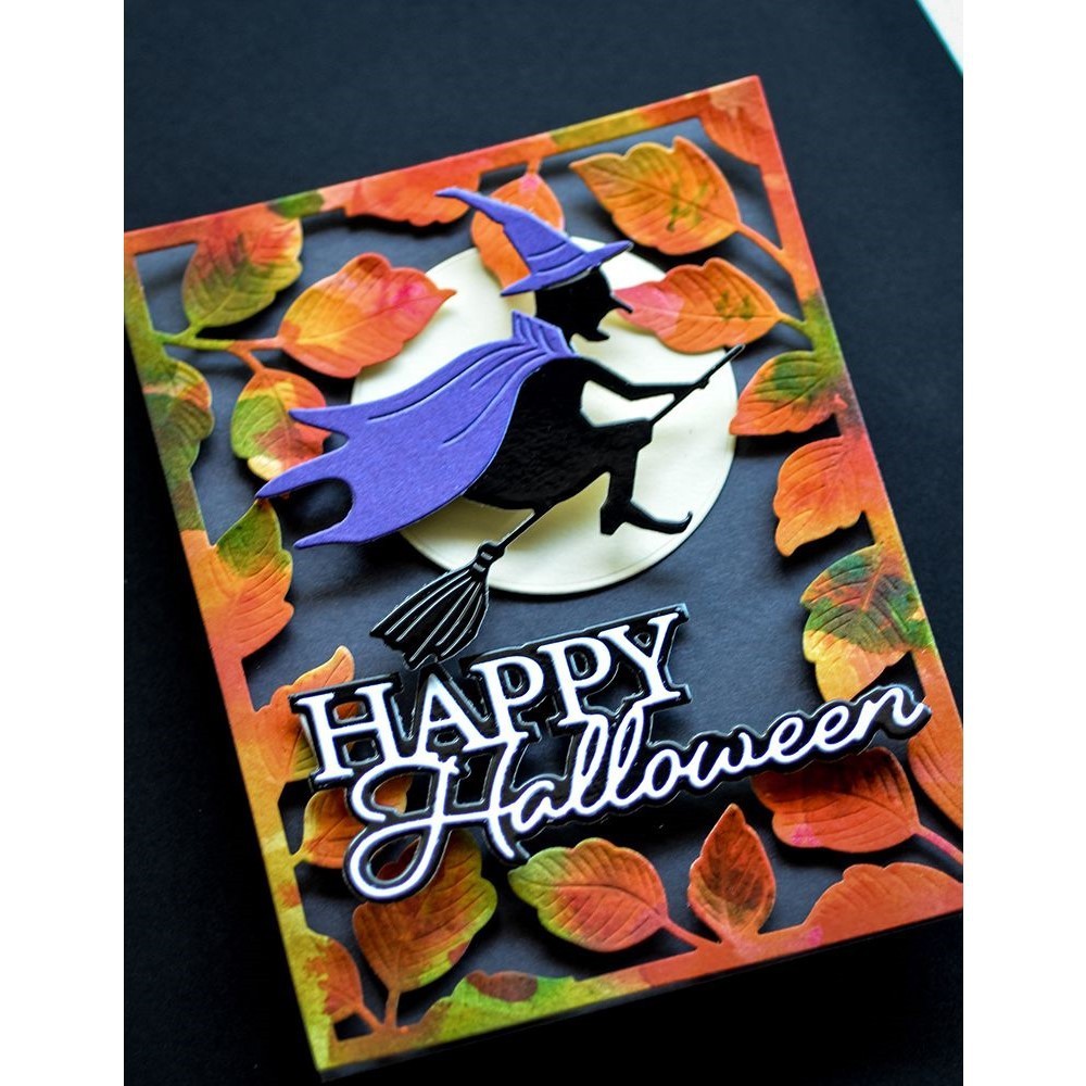 16 Loại Halloween Series Kim Loại Thép Carbon Khắc Khuôn DIY Thêu Sò Giấy Thủ Công Cắt Dập Nổi Bản Mẫu
