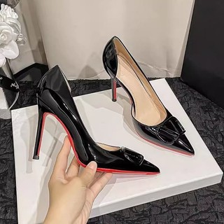 Giày cao gót mũi nhọn cho nữ thiết kế khoét lỗ dễ mang