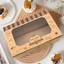 TUYỆT VỜI 12 Hộp đựng bánh ngọt, có dây cuộn và miếng dán Giấy Kraft Hộp bánh tráng miệng, Hộp đóng gói quà tặng cửa sổ trong suốt 2025 Đồ dùng dự tiệc sinh nhật cho bé