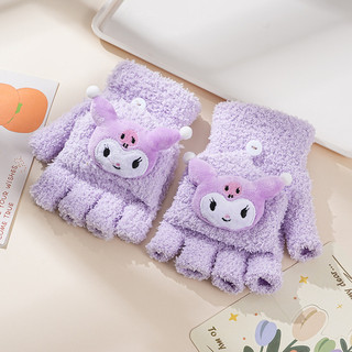 Găng tay len hoạt hình dễ thương Găng tay lông ấm áp Hello Kitty, Sanrio, Kuromi