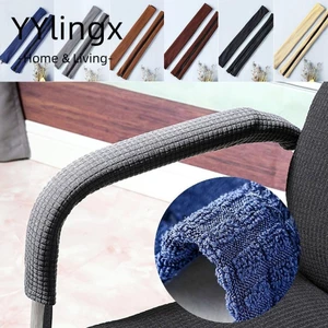 YYlingx 1 Cặp Vỏ bọc tay vịn Zip, Văn phòng máy tính Ghế đàn hồi Vỏ tựa tay, Bộ bảo vệ phần còn lại bằng vải thun có thể tháo rời đa năng