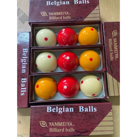 Bộ Bóng Bida 3C Yanmeiyan (bi 3C 3 bóng) KT 61,5mm. Bộ bóng 3C Đài Loan