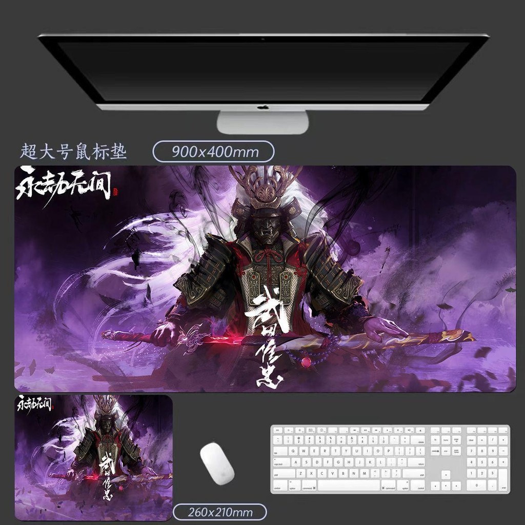 Miếng Lót Chuột Naraka: Bladepoint Extra-Large Bàn Phím Dày Thảm Bàn Chơi Game Máy Tính Thảm 90 * 40 / 80 * 30 / 60 * 30 / 26 * 21cm Quà Tặng Cho Game Thủ Trực Tuyến