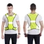 ICUCKO Áo Vest Đi Đêm, Vải Co Giãn Polyester Chạy Phản Quang Vest, Đi Bộ Ngoài Trời Có Thể Điều Chỉnh Nổi Bật Phản Quang An Toàn Vest Nhẹ Đi Xe Đạp