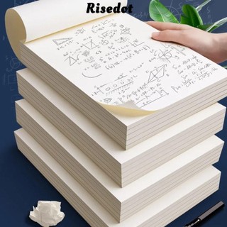 Risedot Giấy tính toán, Giấy dự thảo trống bảo vệ mắt màu be A4 / B5, Đa chức năng 40 / 100 tờ Lưới / Giấy số học trống Đồ dùng vẽ tranh học