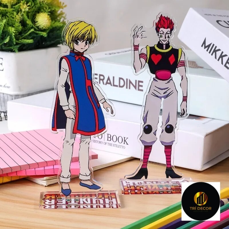 Mô hình Standee Anime Killua Irumi Hisoka Cute Hunter × Hunter Zoldyck Killua Phụ kiện trang trí để bàn góc học tập