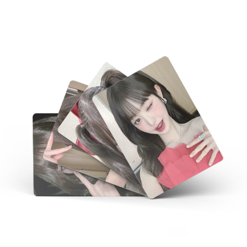 Linxx 55 Chiếc IVE Wonyoung Thẻ Laser Holographic Kpop Photocards Dòng Bưu Thiếp