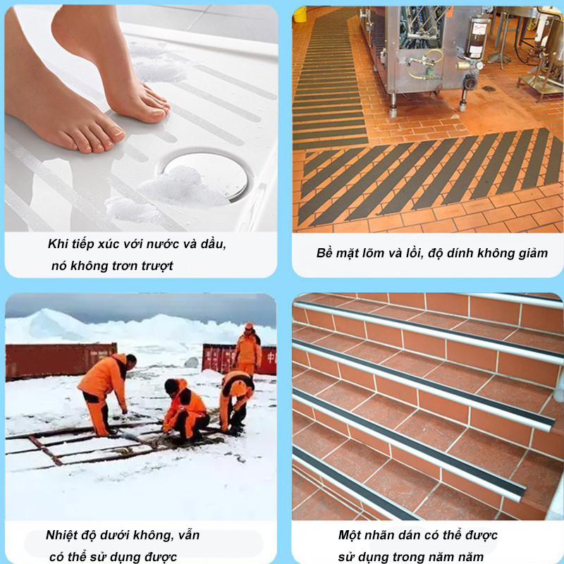 Băng chống trượt dài 5 mét, độ nhám cao, ma sát cao, tránh trượt, một nhãn dán trong một thời gian dài