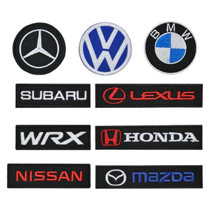 Thương hiệu Logo Xe Thêu Quần Áo Nhãn Bmw Honda Nissan Quốc Huy Phụ Kiện Sắt Trên Miếng Dán Cho Túi
