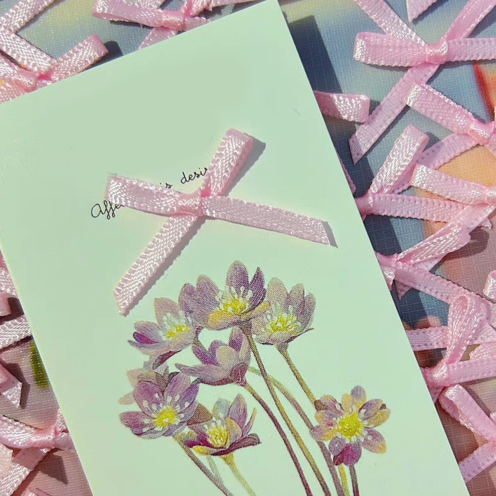 100 Chiếc Handmade Chất Liệu Trang Trí Photocard Giá Đỡ Phụ Kiện Đóng Gói Chất Liệu Vỏ Thẻ Trang Trí DIY Quà Tặng Nơ