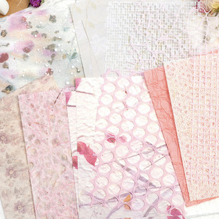 Enwei 20 Chiếc [Intertwined With Beauty Series] Vintage Tạp Chí Chất Liệu Giấy Đặc Biệt / Nhẹ Deco Giấy Thêu Sò Miếng Dán Sổ Lưu Niệm Bộ