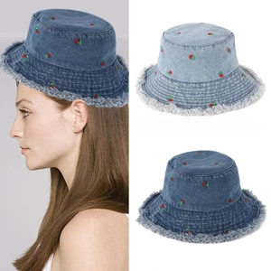 PCF * WashedFabric Mũ Chống Nắng Người Cá Mũ Nữ Ngoài Trời Mũ Xô Mùa Xuân Mũ Du Lịch