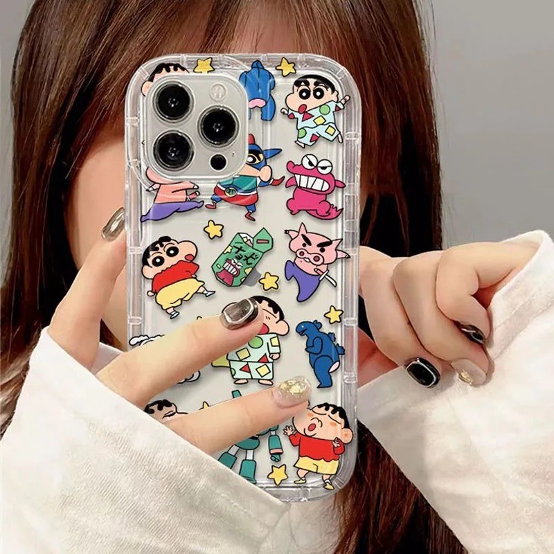 Dành Cho Xiaomi Mi 11 Lite 5G NE 13T Pro 13 12 12T Poco X3 NFC X3 Pro Phim Hoạt Hình Đáng Yêu Crayon Shinchan Vỏ Silicon Trong Suốt
