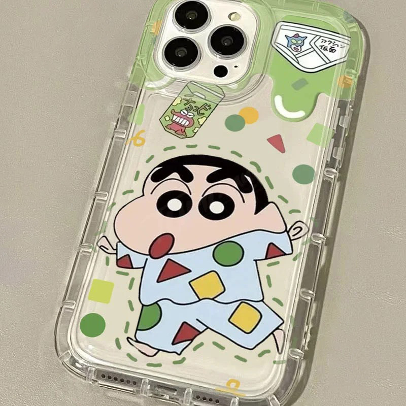 Ốp điện thoại Cho Samsung Galaxy S23 S24 Ultra S22 Plus S20 FE S21 S20 Note 20 Ultra C-Crayon S-ShinChan Ốp điện thoại In Trong Suốt