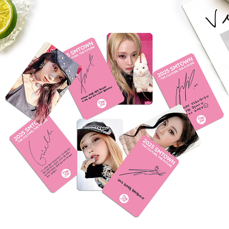HK1 4 Cái / bộ AESPA KARINA WINTER SMTOWN LOMO Card Online Carter Bưu Thiếp Bộ Sưu Tập KPOP Ngôi Sao Ngoại Vi KH1