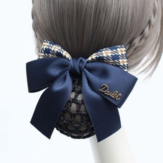 Bộ vỏ bọc tóc Snood Net Bow Barrette cổ điển dành cho nữ