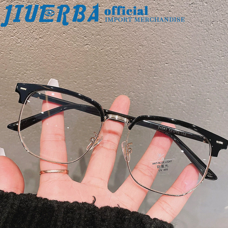 JIUERBA Kính cận thị thời trang 0 -1.0 -1.5 -2.0 -2.5 -3.0 -3.5 -4.0 -4.5 -5.0 -5.5 -6.0 Kính chống ánh sáng xanh cho nam và nữ