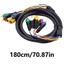 Cáp btsg 5RCA đến 5RCA chống nhiễu Thiết kế 1 Dây nối dài video dài 8m cho TV Âm thanh Video Transmis