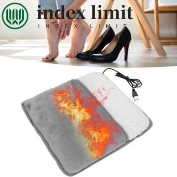 Index GIỚI HẠN Thảm sưởi chân, Tấm sưởi ấm chân điện 2 trong 1 sưởi ấm hai mặt, Máy sưởi ấm chân Tiết kiệm năng lượng Tiện lợi Nhiệt độ không đổi Đệm sưởi chân văn phòng