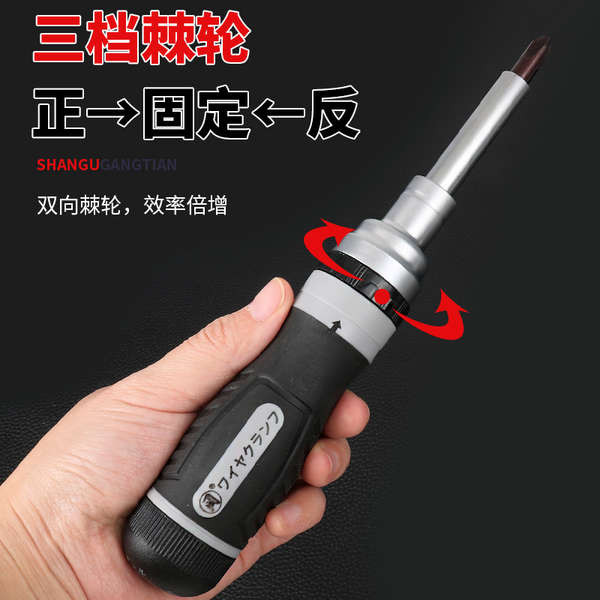 Valley Tua Vít Bộ Dụng Cụ Gia Đình 19 Trong 1 Đa Năng Ratchet Phillips Torx Lục Giác Tua Vít