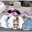 bộ quần áo bé gái baby three hàn quốc cao cấp 15-37kg, áo thun baby three + quần đùi jean bé gái