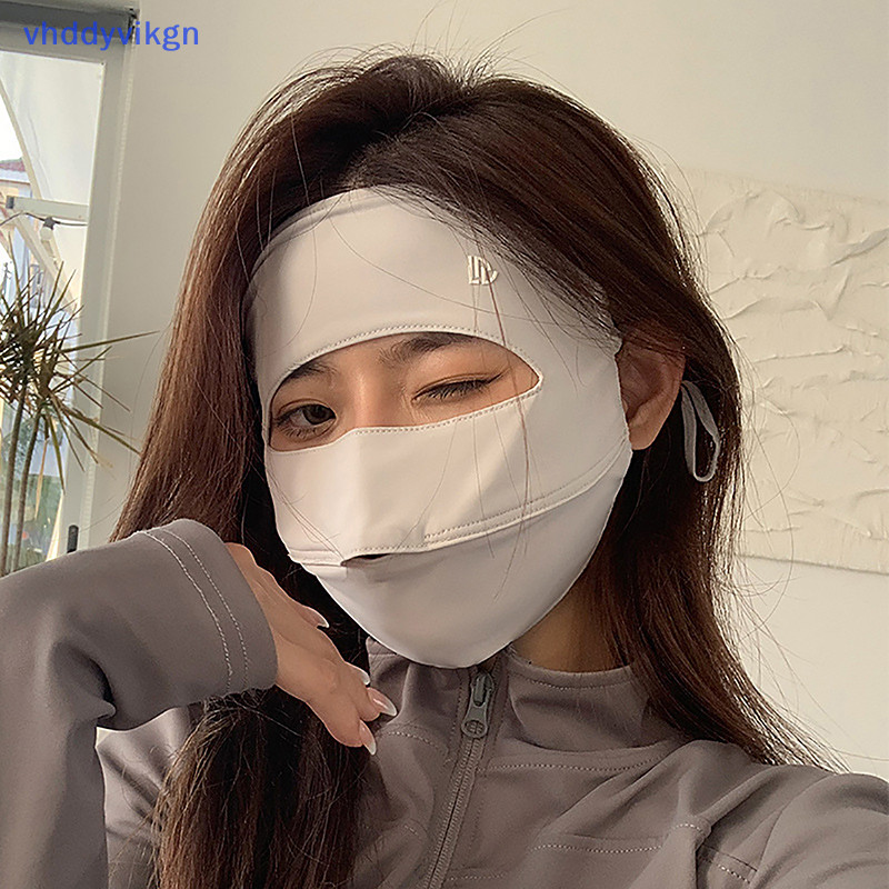 Mặt nạ VHDD Mùa hè Phần mỏng Mặt nạ chống nắng toàn mặt Uv Thời trang ngoài trời Mặt nạ lụa băng thoáng khí Mặt nạ Kini VN