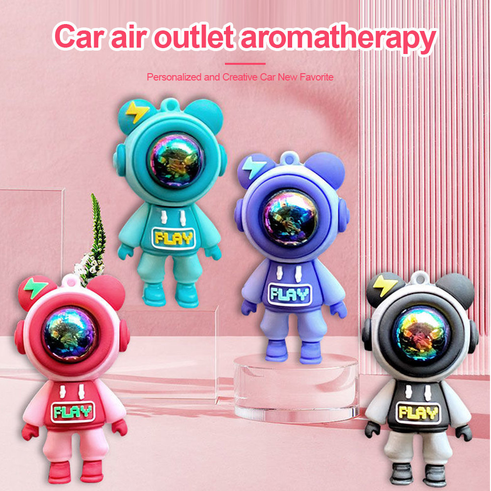 Ô Tô Cửa Thoát Khí Nước Hoa Kẹp Hoạt Hình Phi Hành Gia Làm Mát Không Khí Điều Hòa Ổ Cắm Khí Hương Liệu Trang Trí Nội Thất Ô Tô