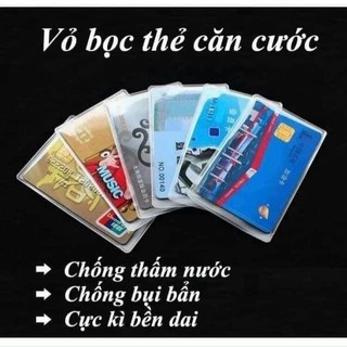 Combo 10 - 20 Vỏ Bọc Căn Cước Công Dân – Thẻ ATM Hàng Nhựa Dẻo 🔥 Siêu Thị Hoa