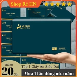 Giấy 4 lớp siêu dai mềm mịn thùng 20 gói - Giấy ăn rút Zhongxing -