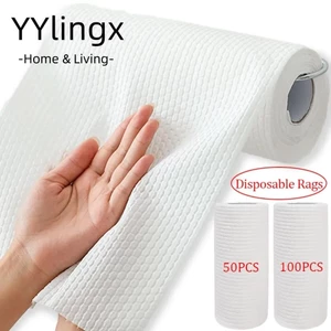 YYlingx Khăn lau dầu dày không dệt dùng một lần cho nhà bếp, thấm hút chất lượng cao